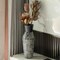 Uniquewise Trumpet Classic Style Straight Designed Table Vase for Entryway Dining or Living Room, Ceramic Black QI004037 - alternate 4